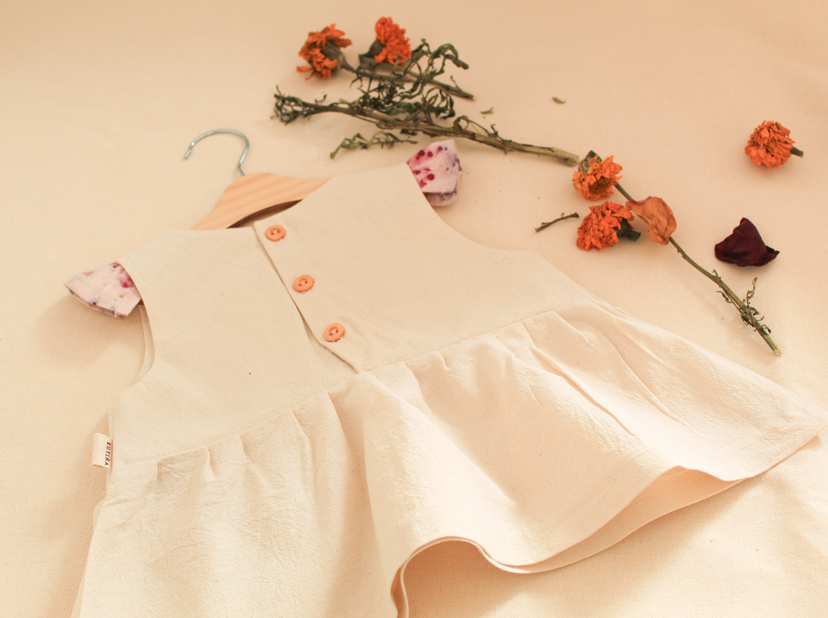 Vestido rústico bebé